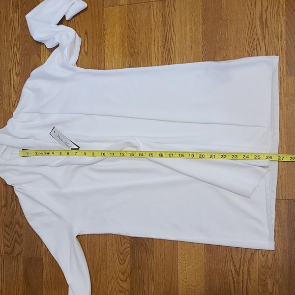 Premise Women's White Viscose Blend Long Sleeve Cardigan (Sz S) - Picture 7 of 9